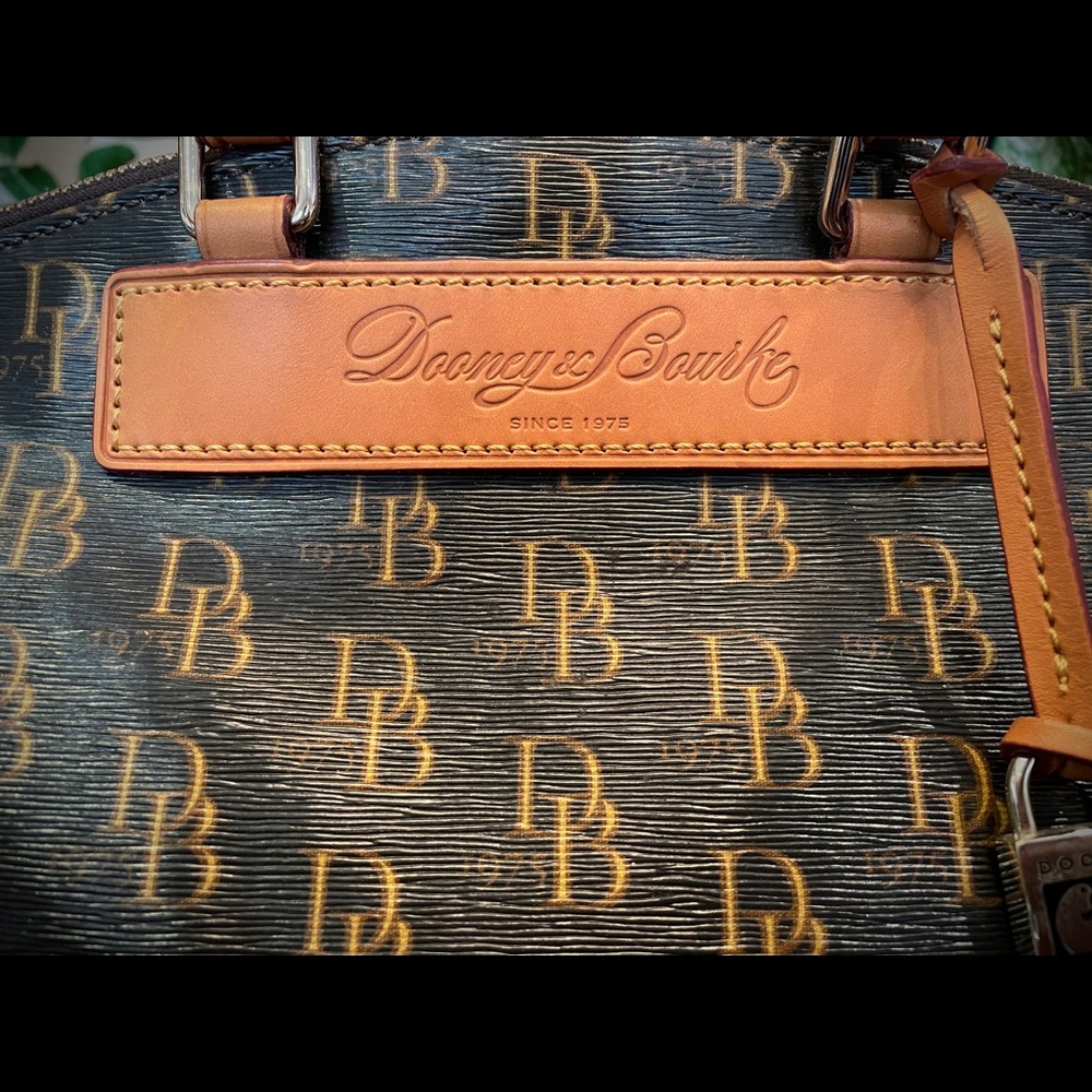 Dooney & Bourke Monogram Satchel Handbag - Picture 12 of 12